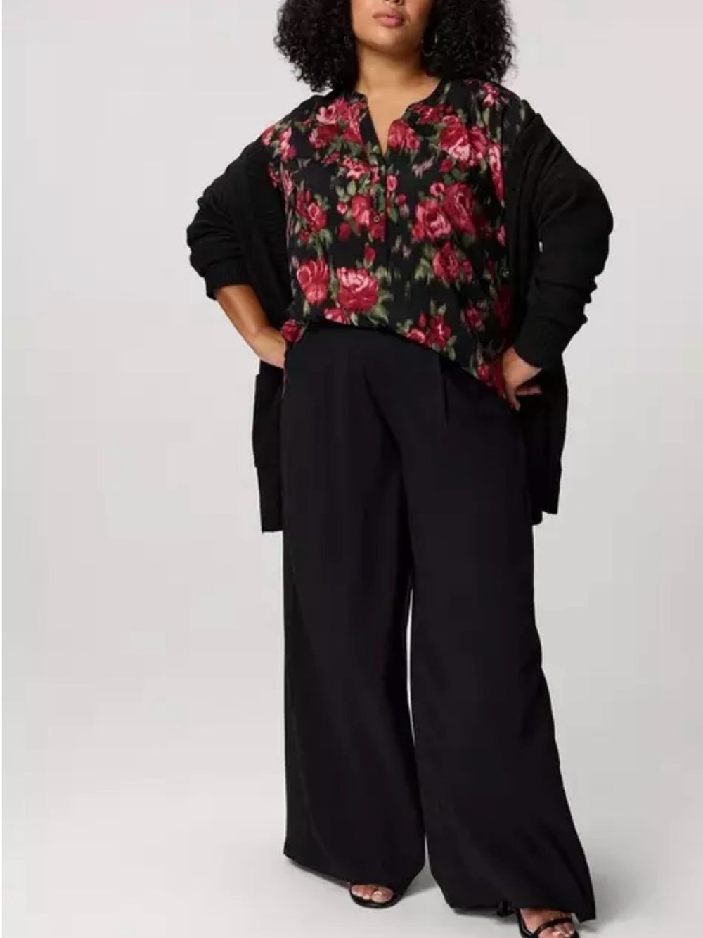 NWOT TORRID BLACK High-Rise Pull-On Wide-Leg Pant SIZE 4 TALL